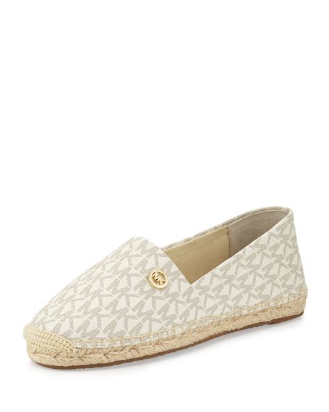 michael kors canvas espadrille|michael kors kendrick slip on.